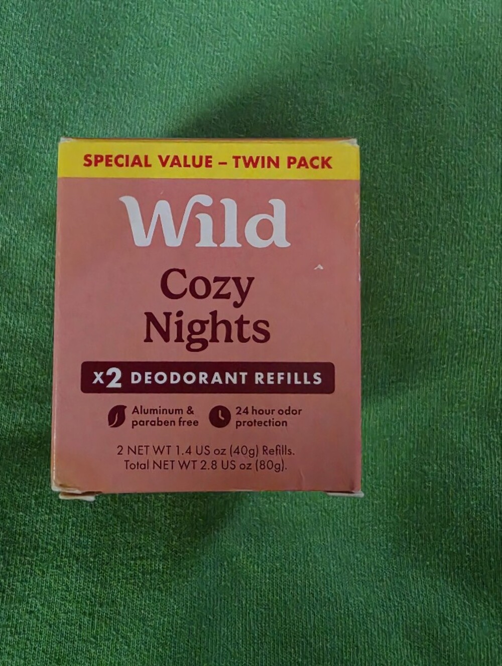 Wild 2 Pack Deodorant Refills "Cozy Nights"